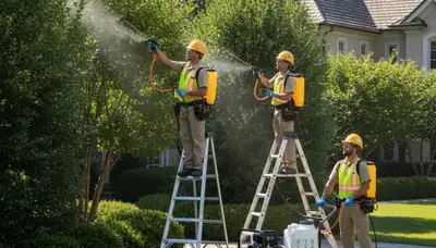 Deer deterrent tree treatment in Saugus, MA for protecting landscaping and garden beds