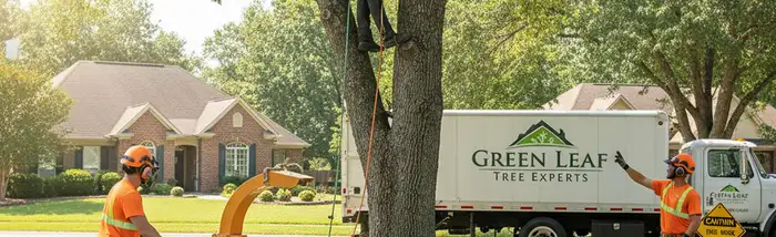 Tree service crew in Saugus, MA providing safe tree removal and trimming for homeowners
