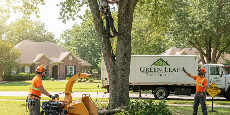 Tree service crew in Saugus, MA providing safe tree removal and trimming for homeowners