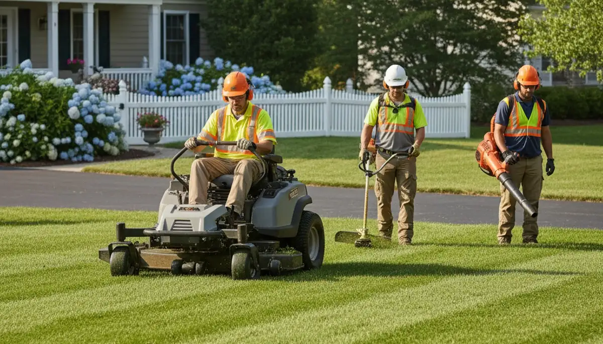 Tree service crew in Saugus, MA providing professional tree removal and property care