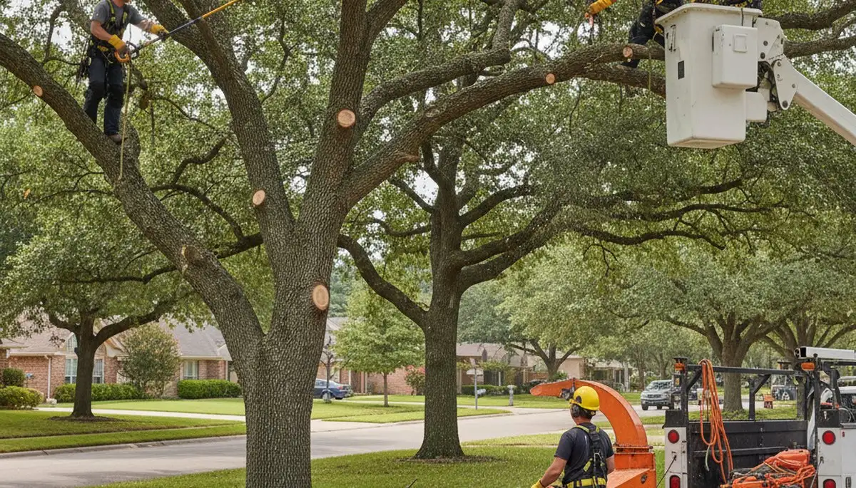 Tree pruning crew serving Saugus, MA, improving tree health and reducing storm hazards