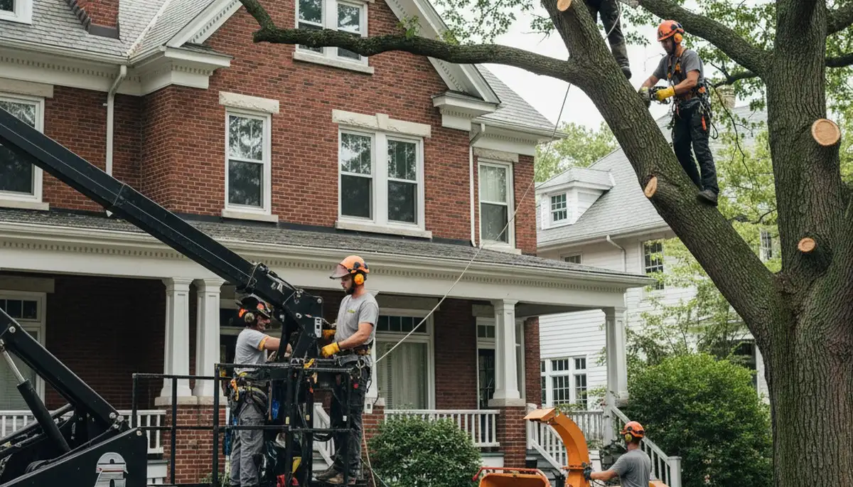 Tree service crew in Saugus, MA providing professional tree removal and trimming