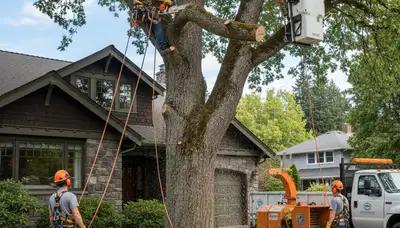 Tree removal crew serving Saugus, MA for safe tree trimming and removal services