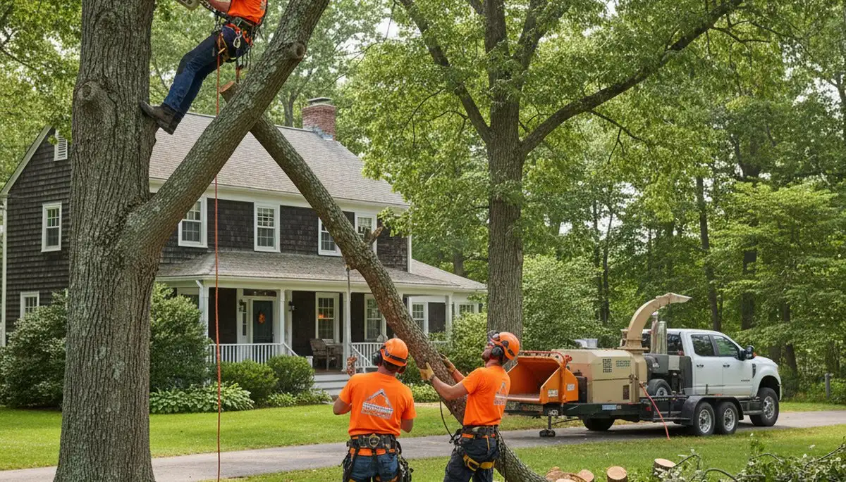 Tree removal crew serving Saugus, MA, providing professional tree care and removal services
