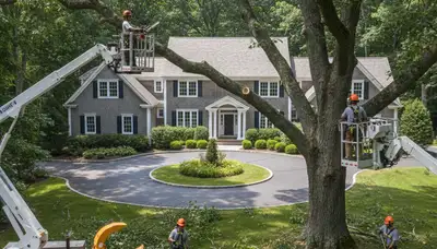 Tree removal crew serving Saugus, MA for safe tree cutting, trimming, and emergency removal