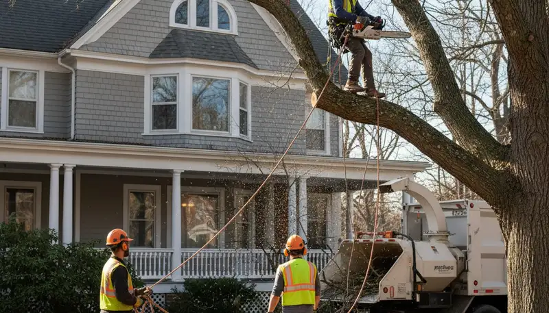 Tree removal crew in Saugus, MA providing professional tree service for homes and businesses