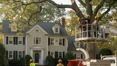 Tree removal crew serving Saugus, MA for safe tree cutting and cleanup