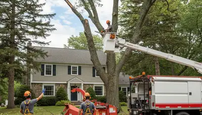 Tree removal service in Saugus, MA by TreeremovalSaugusMA.com, professional arborist work